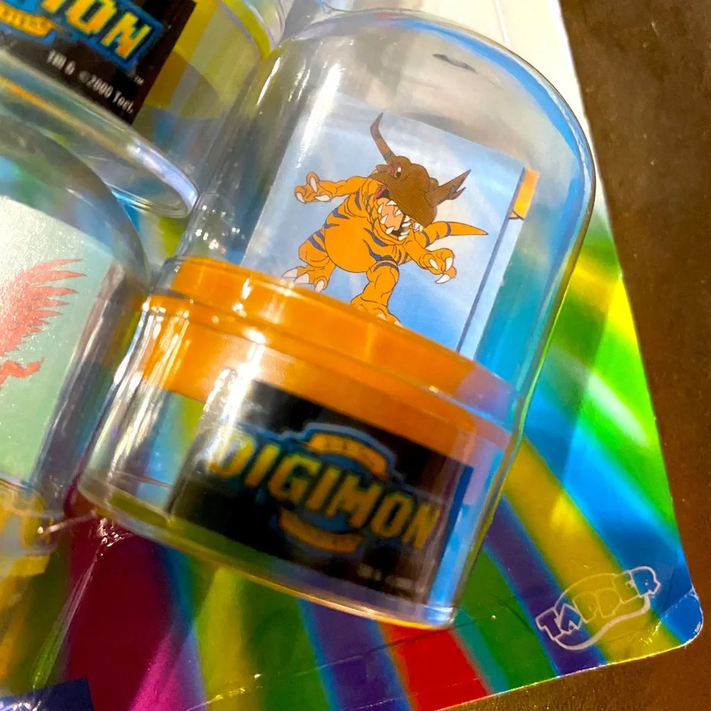 DIGITAL DIGIMON MONSTERS VTG 2000 NWT PARTY FAVORS 4 ROLLING STAMPERS 4 PUZZLES